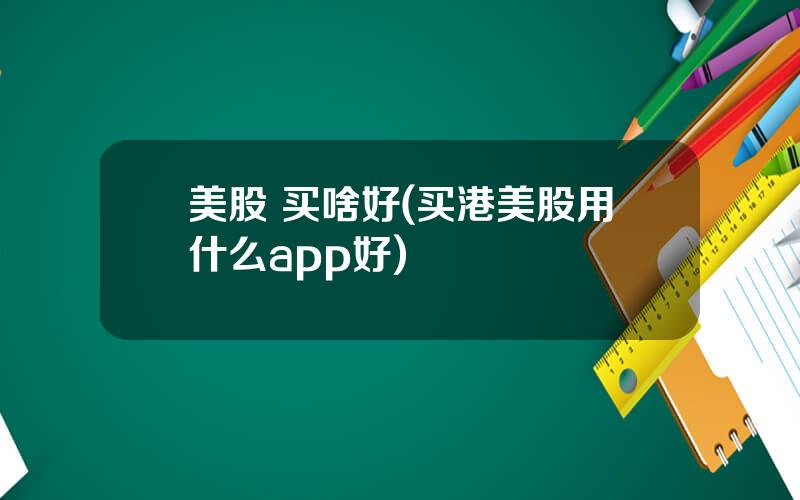 美股 买啥好(买港美股用什么app好)